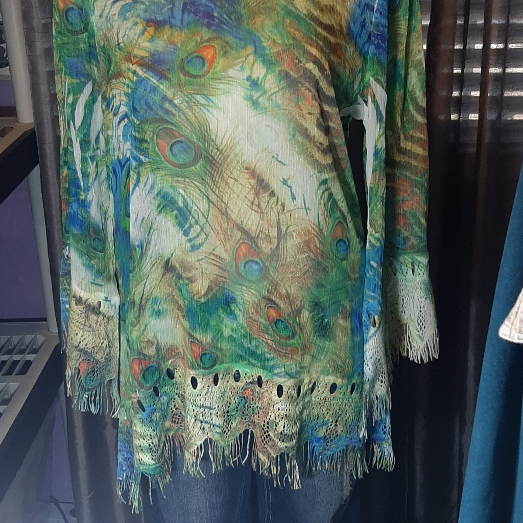 Peacock Pattern Tunic